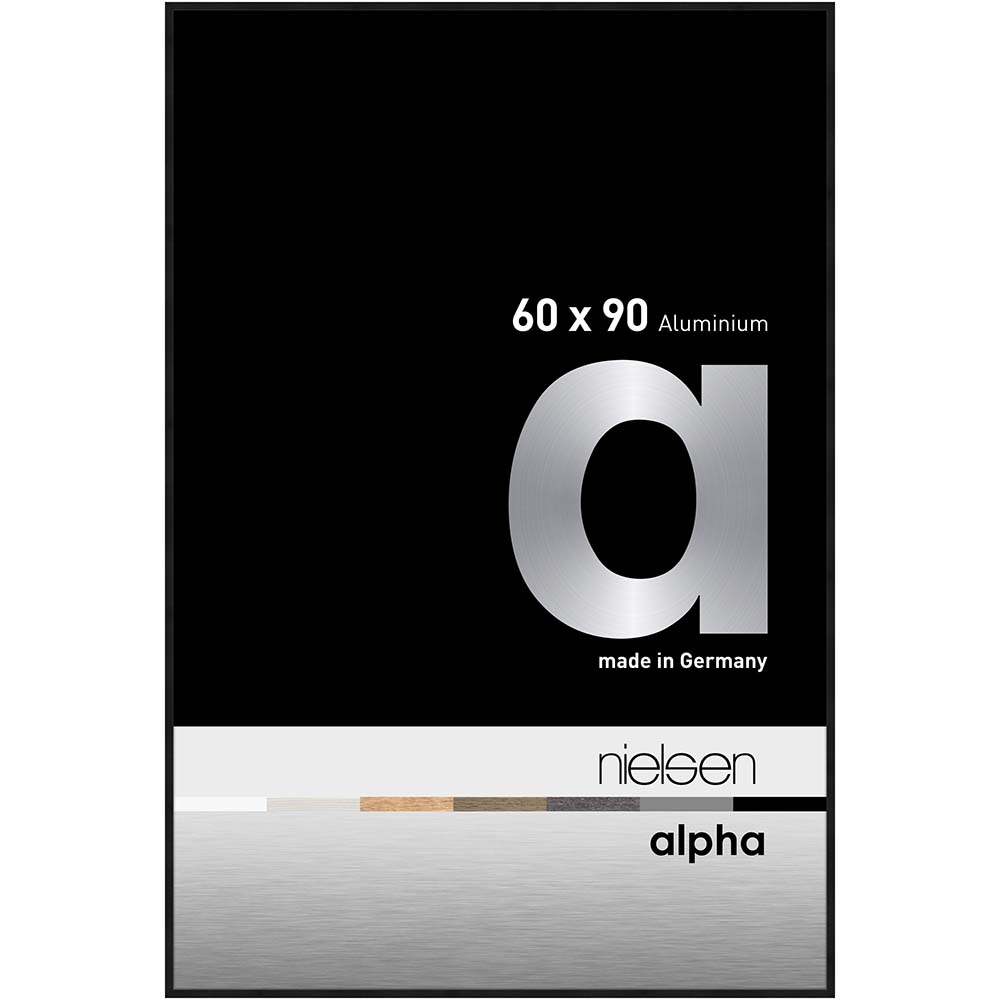 Alpha Noir anodisé mat 60 x 90 cm