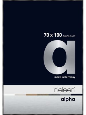 Alpha Noir anodisé brillant 70 x 100 cm