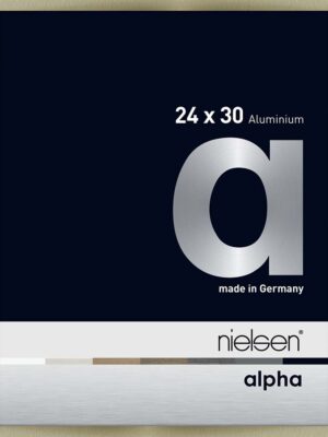 Alpha Acier brossé 24 x 30 cm