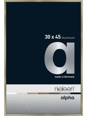 Alpha Acier brossé 30 x 45 cm