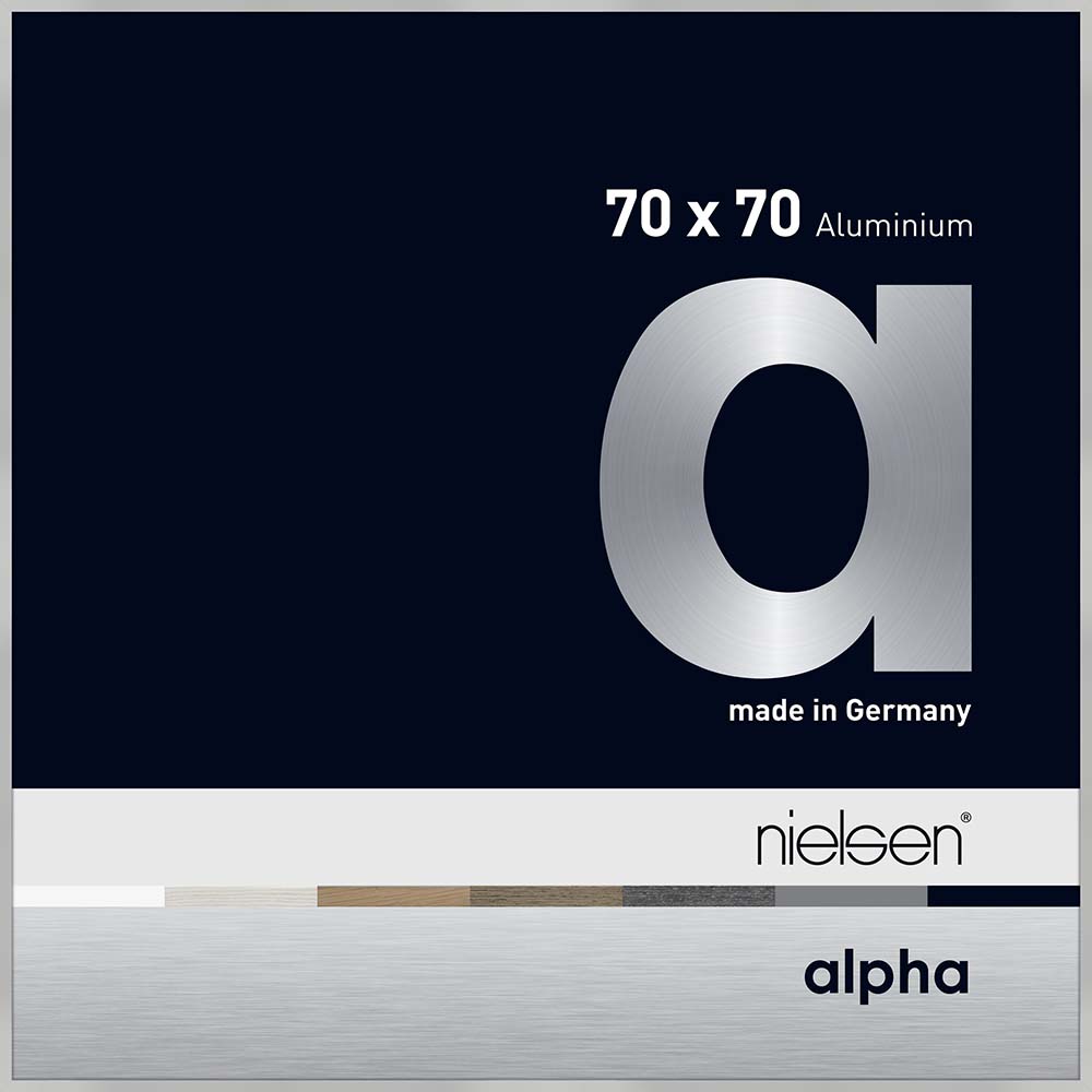 Alpha Argent mat 70 x 70 cm